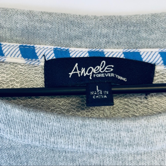 Angles Forever Young Sweat Shirt Grey Large blue - Picture 3 of 4